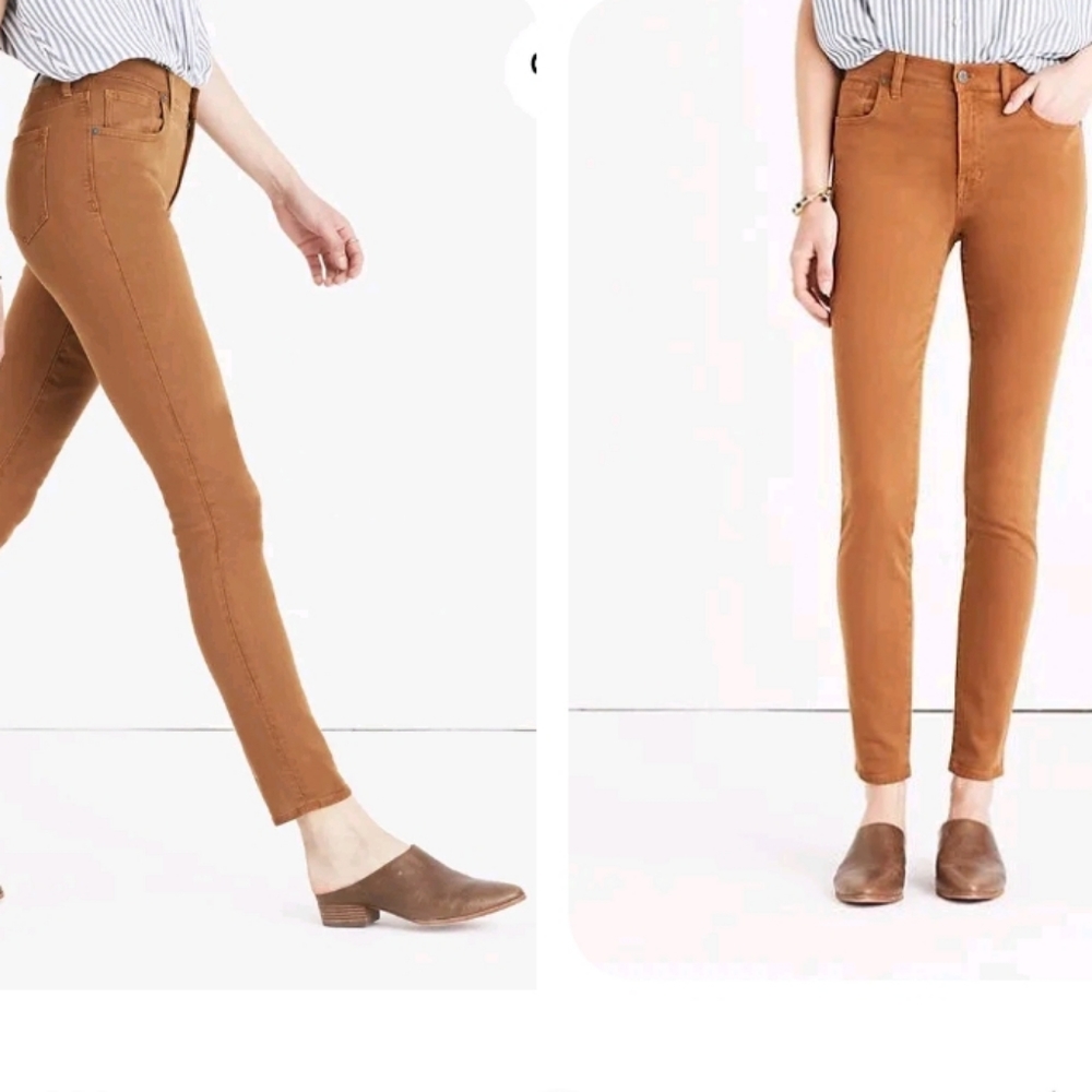 Madewell 9" High Rise Camel Jeans